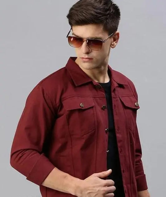 Premium Essential Red Trucker Jacket – The Versatile Layer