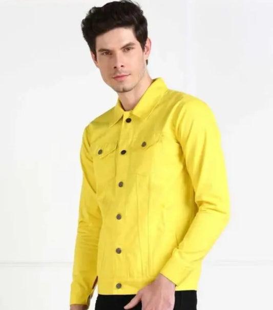 Premium Essential Yellow Trucker Jacket – The Versatile Layer