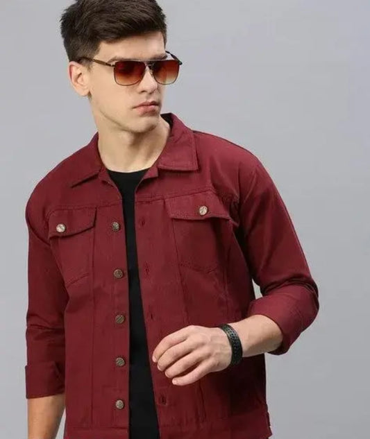 Premium Essential Red Trucker Jacket – The Versatile Layer