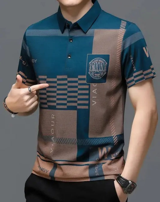 Premium Printed Polo T-Shirt – Urban Classic Edition