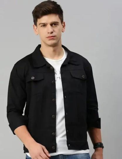 Premium Essential Black Trucker Jacket – The Versatile Layer