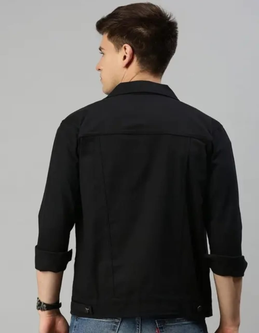 Premium Essential Black Trucker Jacket – The Versatile Layer