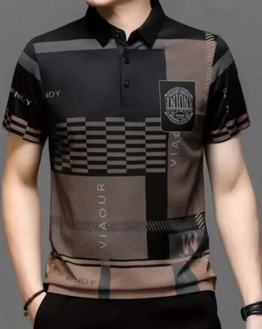 Premium Printed Polo T-Shirt – Urban Classic Edition