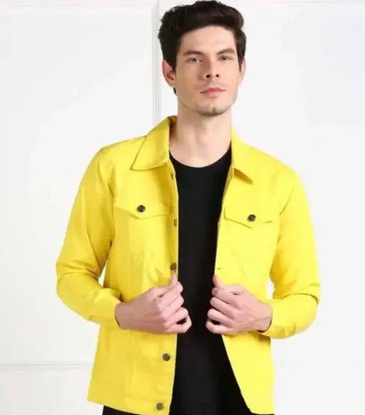 Premium Essential Yellow Trucker Jacket – The Versatile Layer