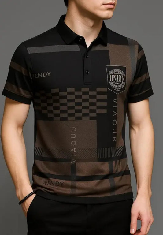 Premium Printed Polo T-Shirt – Urban Classic Edition